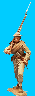 Confederate Charging - Rifle on shoulder