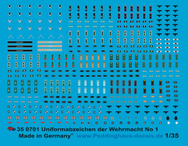 Uniform insignia for Wehrmacht uniforms