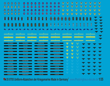 Uniform insignia for german navy uniforms