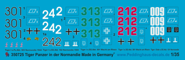 Tiger markings in  Normandy