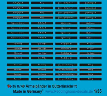 SS cuff titles in Sütterlin writing