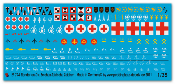 German divisonal signs,vehicle stander and tactical markings after 1942