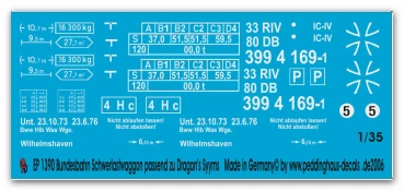 Bundesbahn Tieflader für Leopard Kampfpanzer