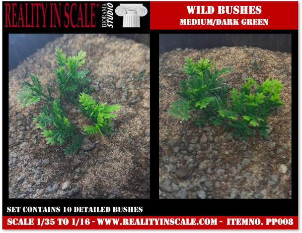Wild bushes medium/light green-