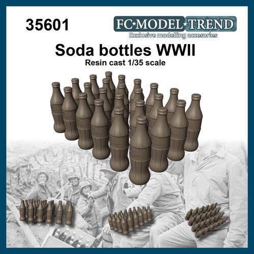 WWII soda bottles and crates, 1/35