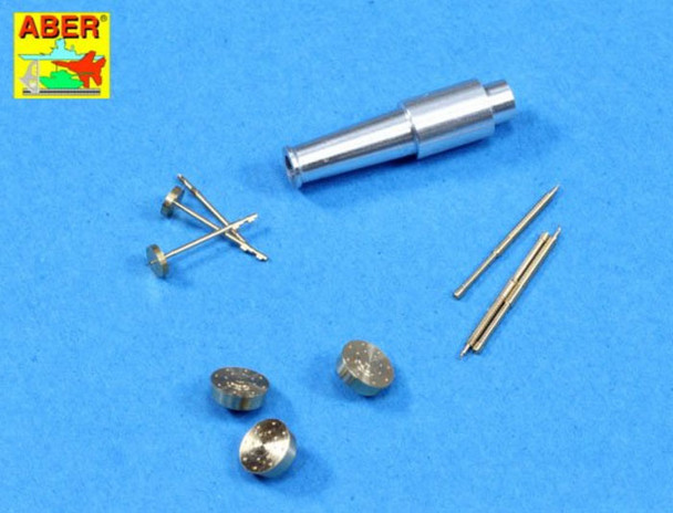 Set of barrels for Soviet tank T-28 Early: 1 x KT-28 (76,2 mm), 3 x Machine Gun DT (7,62 mm)