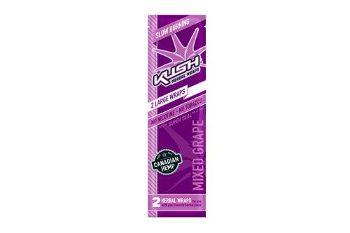 Kush Conical Herbal Pre Rolled Cone Wraps 2 Per Pack - Grape