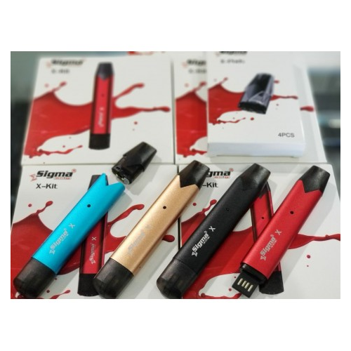 Sigma X-kit Pod Device For Thick Oil And Salt Infused Nic E-liquid - Red