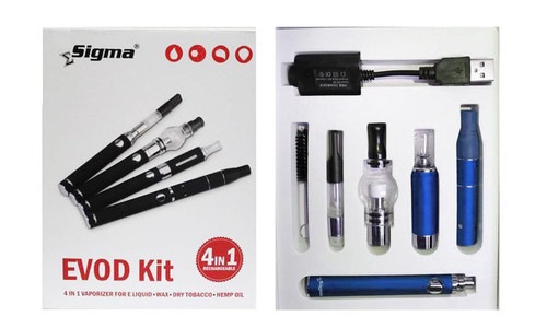 Sigma EVOD Kit 4 in 1 Oil/Wax Vaporizer Blue