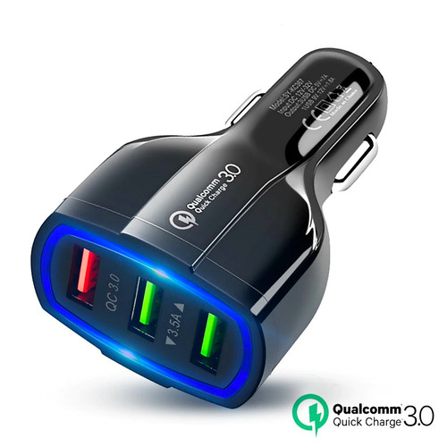 Triple Port Car Charger