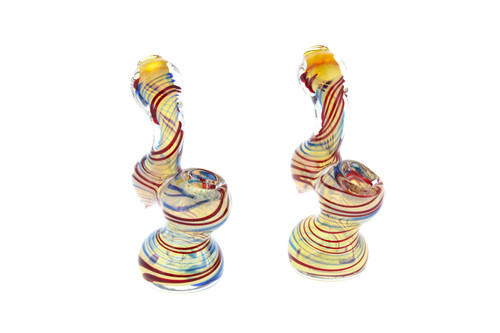 3.5" Fumed Swirl Pattern Pocket Bubbler