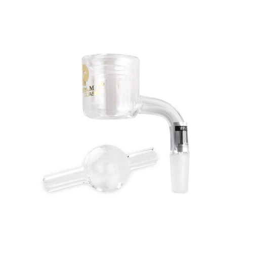 Tsunami Thermal Quartz Banger 14mm Male 90 Degree with Carb Cap