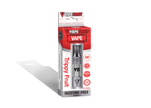 VapeBrat Disposable Nicotine Free Cartridge: Trippy Fruit