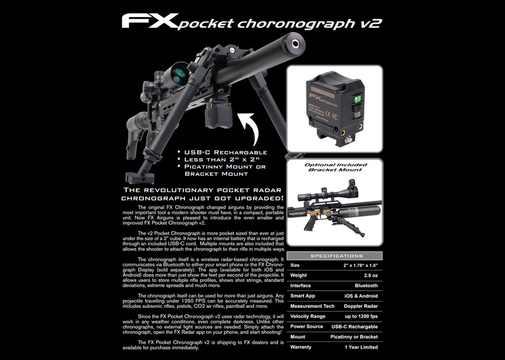 FX Airguns Pocket Chronograph V2