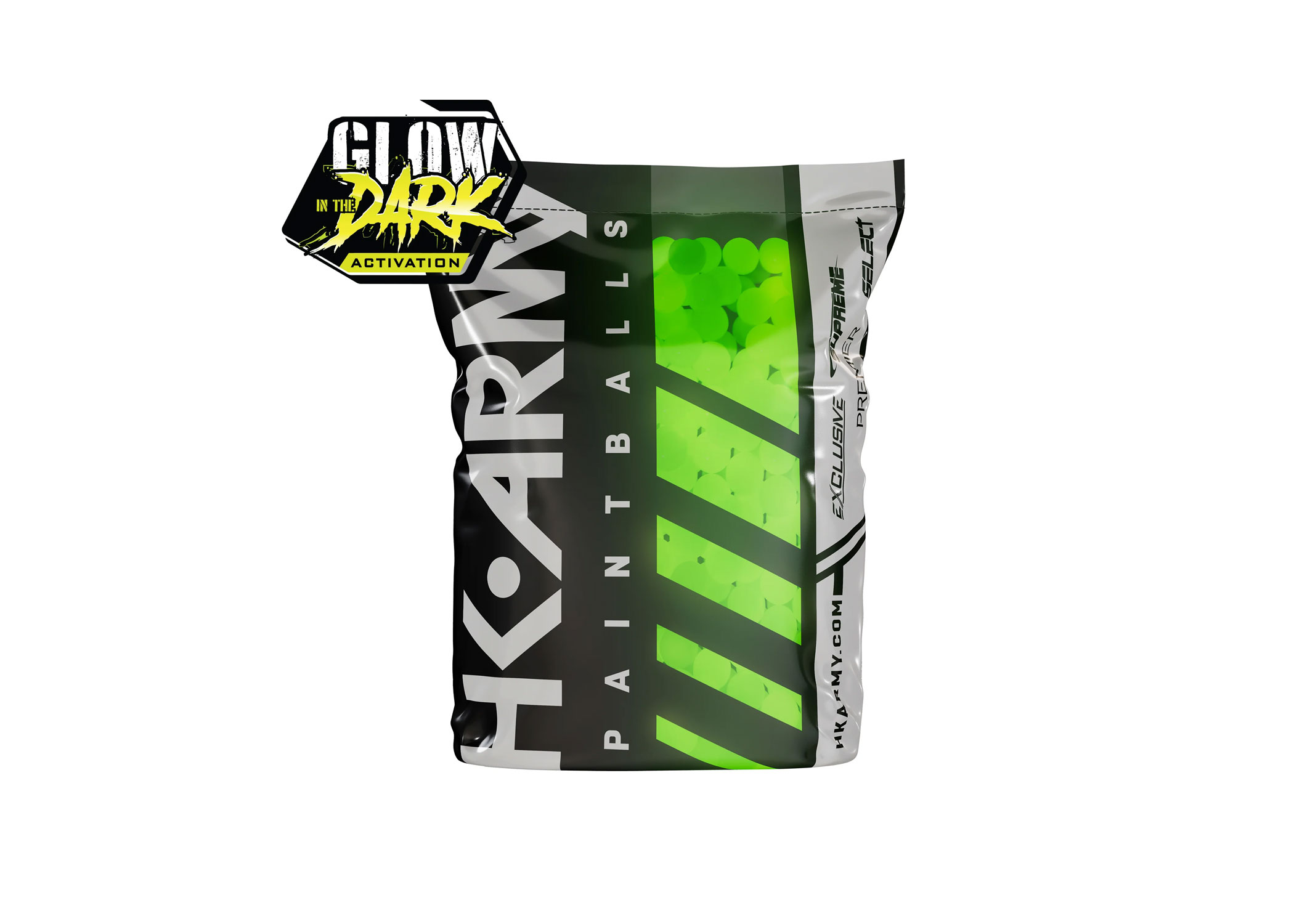 HK Army Glow-In-The-Dark Paintballs - 200 Rounds