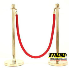 Stanchions with Red Velvet Rope