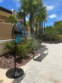 24" outdoor misting fan