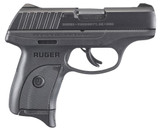 Ruger 3283 EC9s Standard Double 9mm Luger 3.12" 7+1 Black Polymer Grip/Frame Grip Black