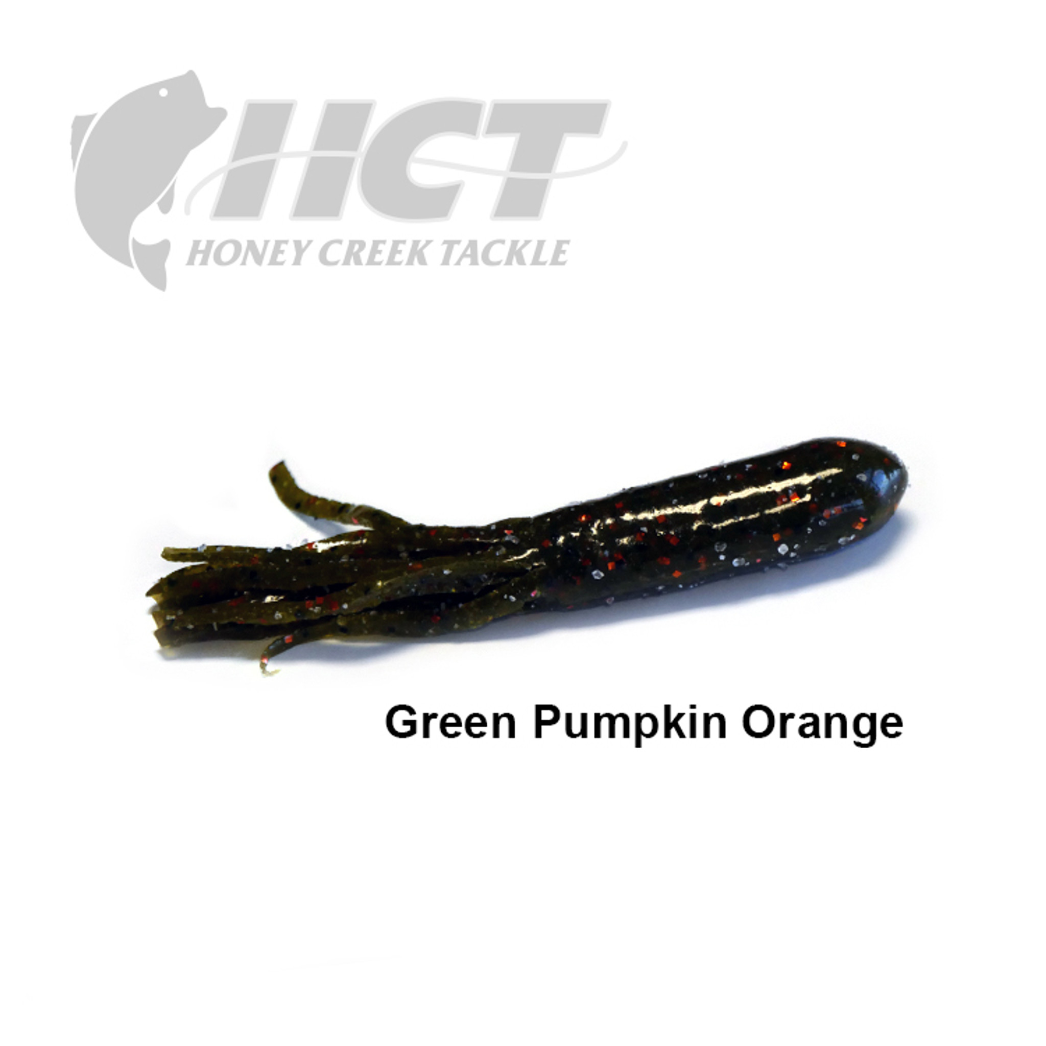 10ct GREEN PUMPKIN CHARTREUSE 4 Hollow TUBES Tubebaits Bass Fishing Tube  Baits