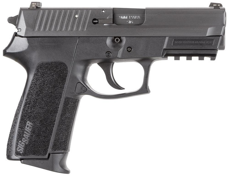 Sig Sauer E20229BSS SP2022 Full Size Single/Double 9mm Luger 3.9" 15+1 Black Polymer Grip Black Nitride Stainless Steel