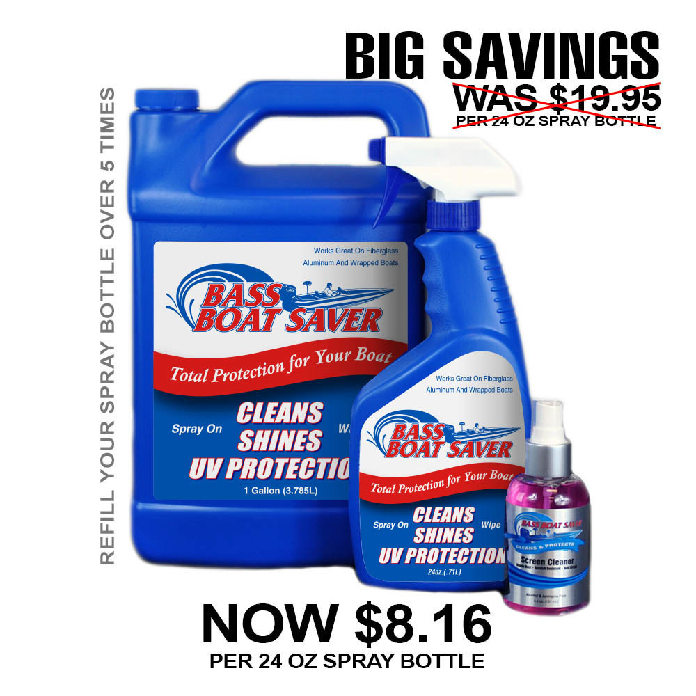 Bass Boat Saver 1 Gallon W/ Screen Cleaner Review - Honey Creek