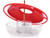 Easy to maintain saucer shaped hummingbird feeder