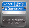 American Meter Company 6" GTS Turbine Gas Meter