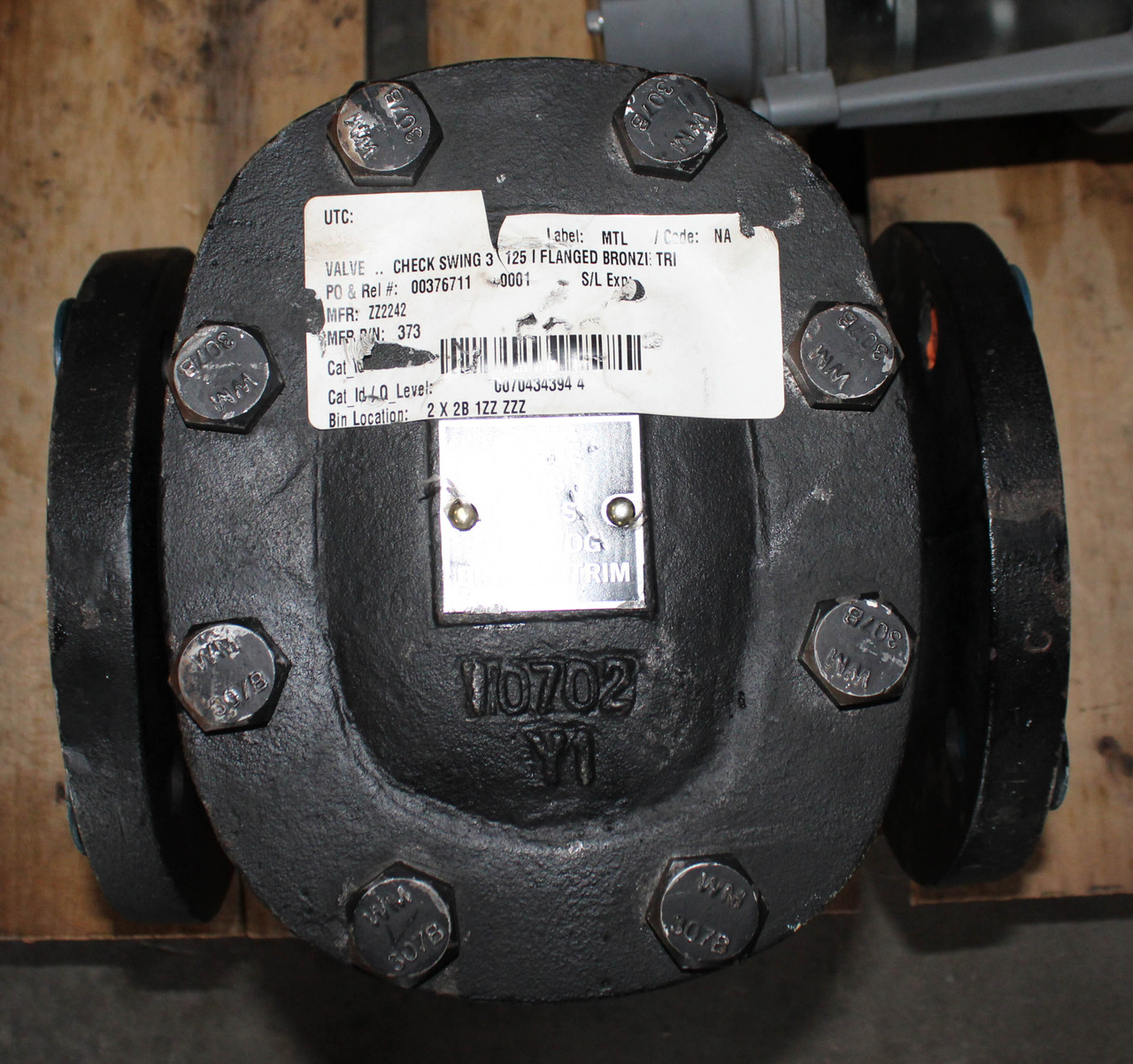 Crane 373-3 Swing Check Valve 3" 125 psi Cast Iron