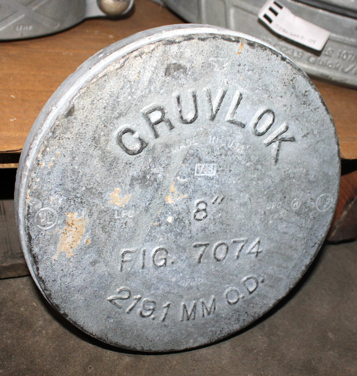 Gruvlok 0390030385 Galvanized End Cap 8"