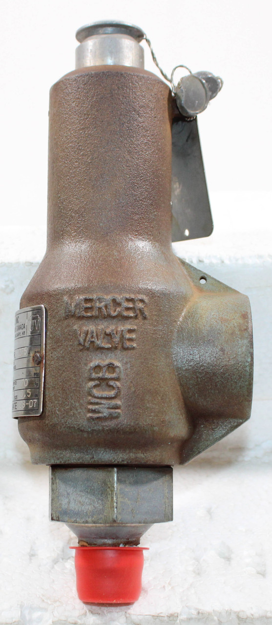 Mercer Valve 91-16C51P13C1 Pressure Relief Valve 1/2"