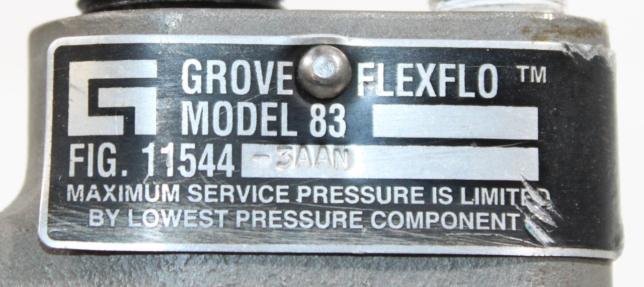 Grove Regulator 115443AAN Flexflo Model 83 Regulator 3" 600 ANSI