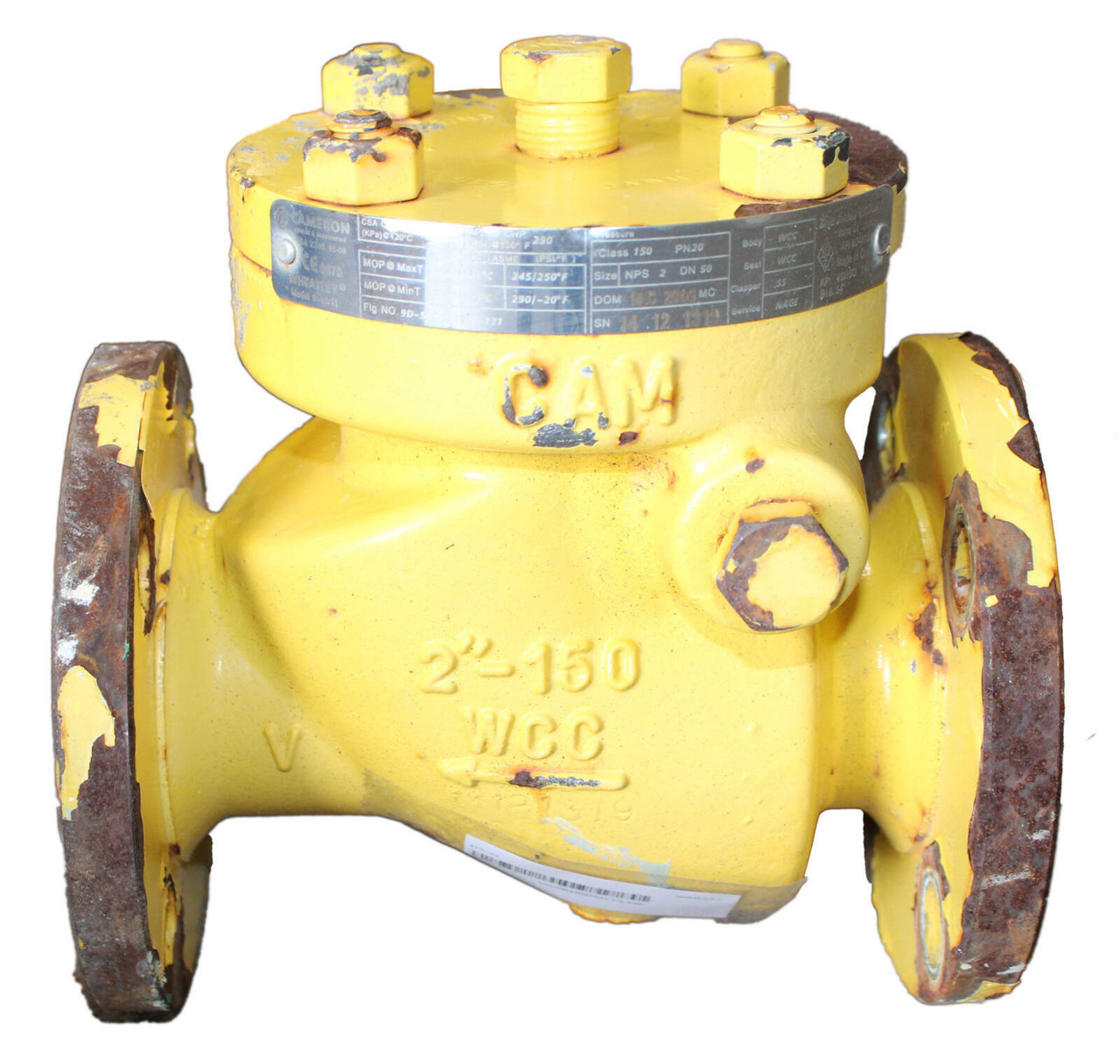 Cameron 9D-510-025027-121 WHEATLY 510/511 Swing Check Valve Diameter 2 Inch