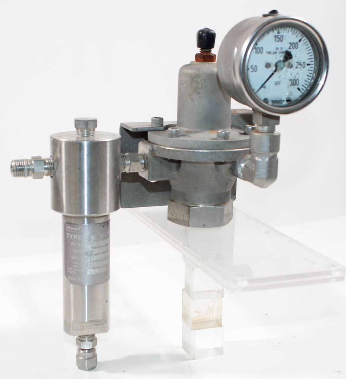 Fisher 1301F Pressure Reducing Regulator W/ Fisher 252 Filter In:6000  Out:225 - YAGI Pipe u0026 Steel