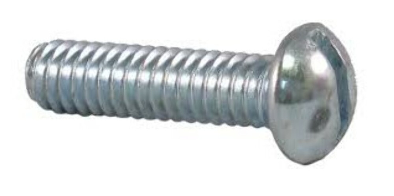 3/8-16 x 3/4 Slotted Round Head Machine Screw Steel Zinc