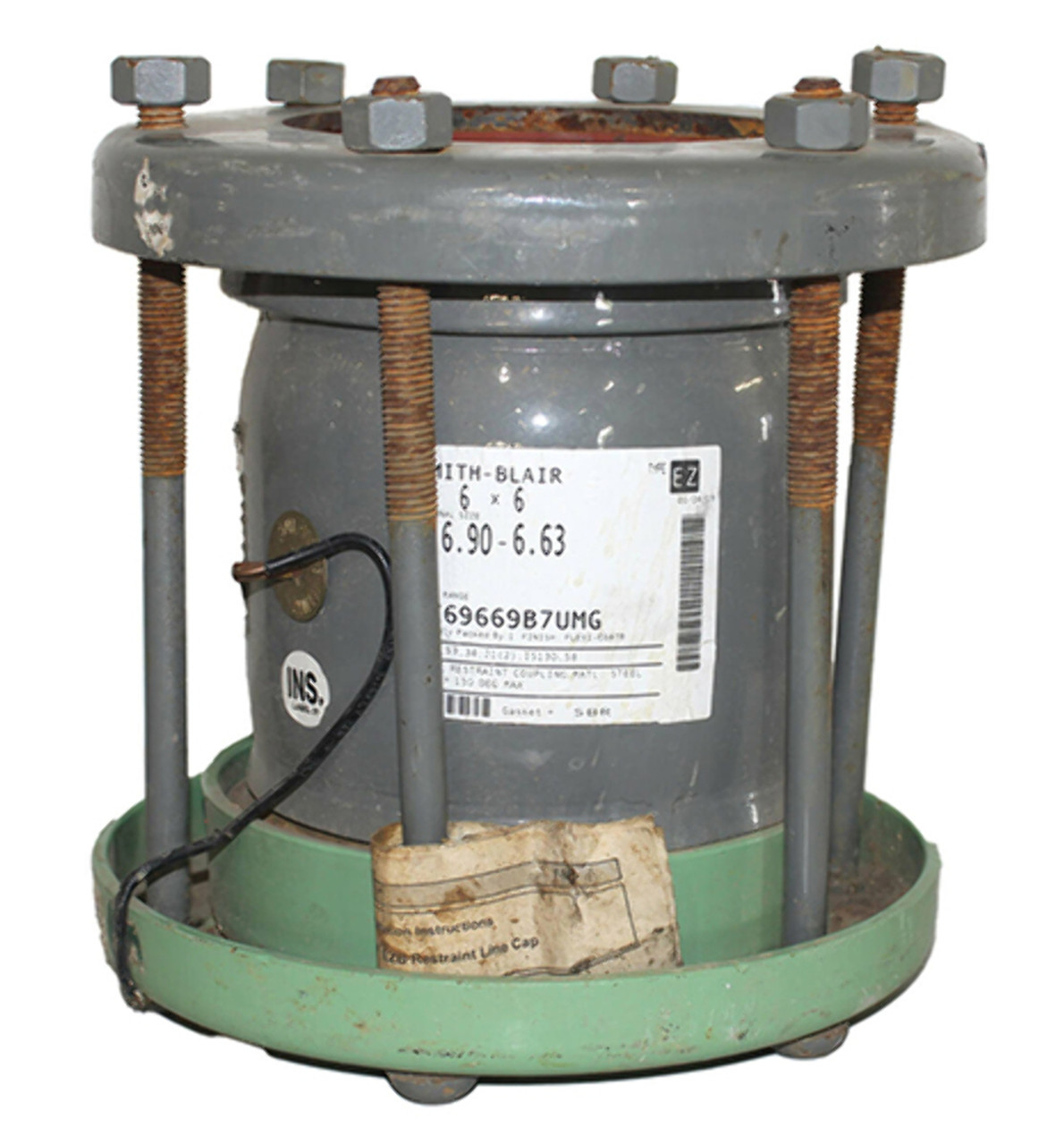 Smith-Blair EZ69669B7UMG 6X6 Insulated Restraint Coupling Nominal Size: 6-9/10 - 6-63/100