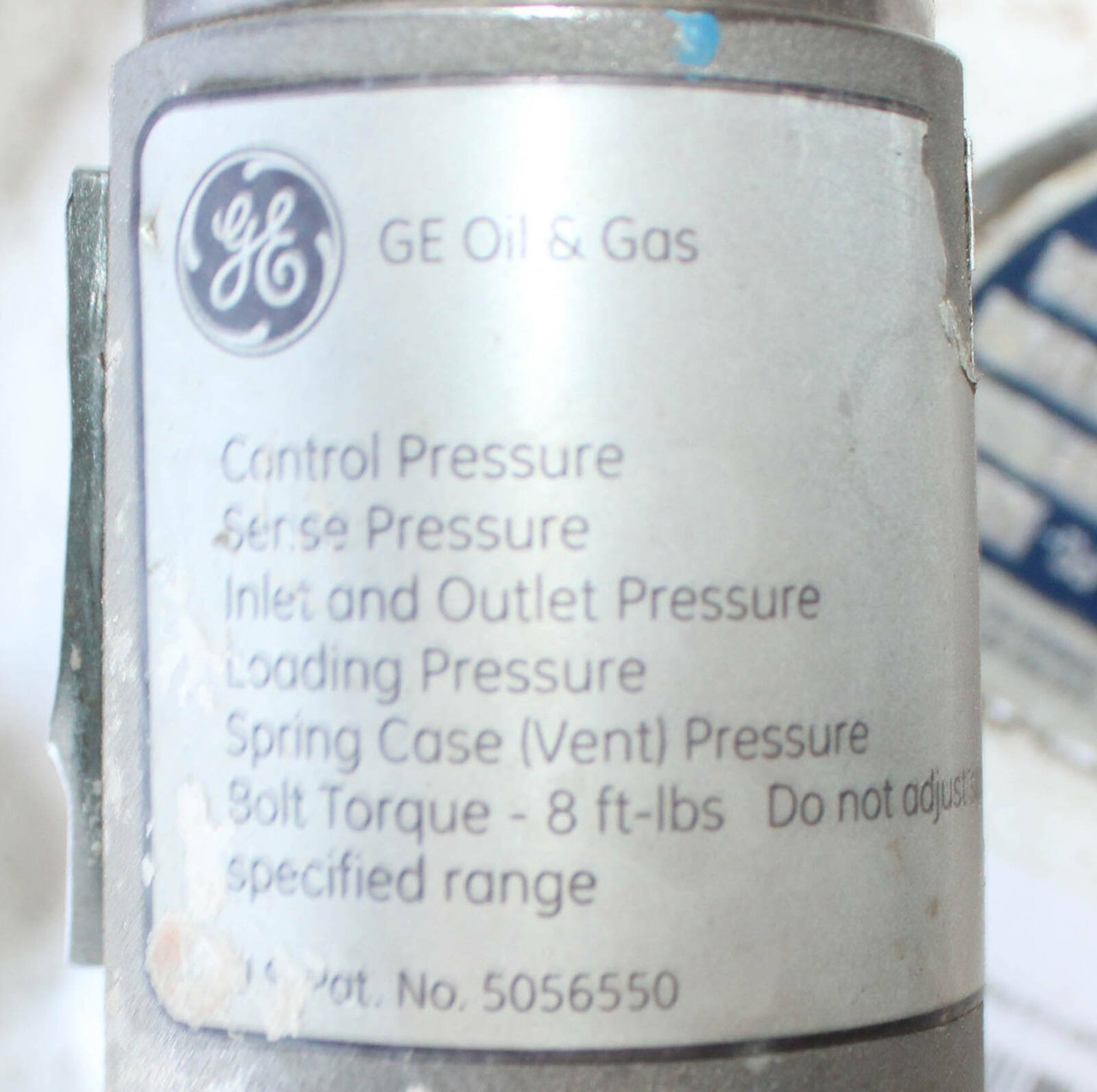 Dresser FG-45 Mooney FLOWGRID Regulator Diameter: 6 Inch FG-45 Model Inlet Pressure: 740 SN 135525