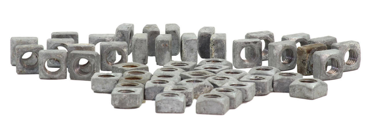 Hubbell 55083P Square Nut Diameter 1/2in Length 1in Chamfered Top HD Flat Bottom PT 13 Thrd