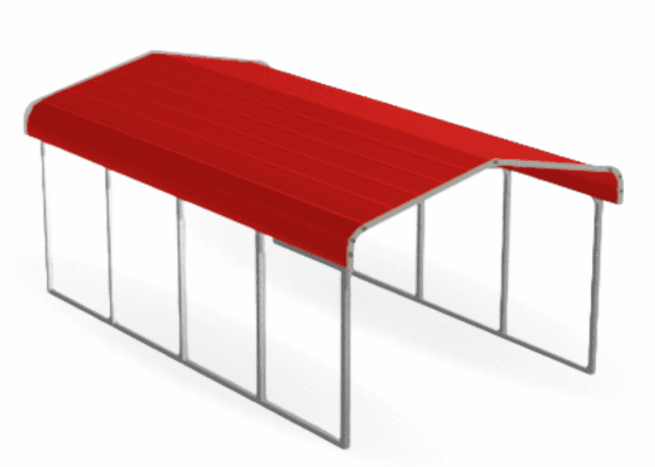 Suihe 12 ft x 20 ft Steel Carport Storage Canopy KIT M1220