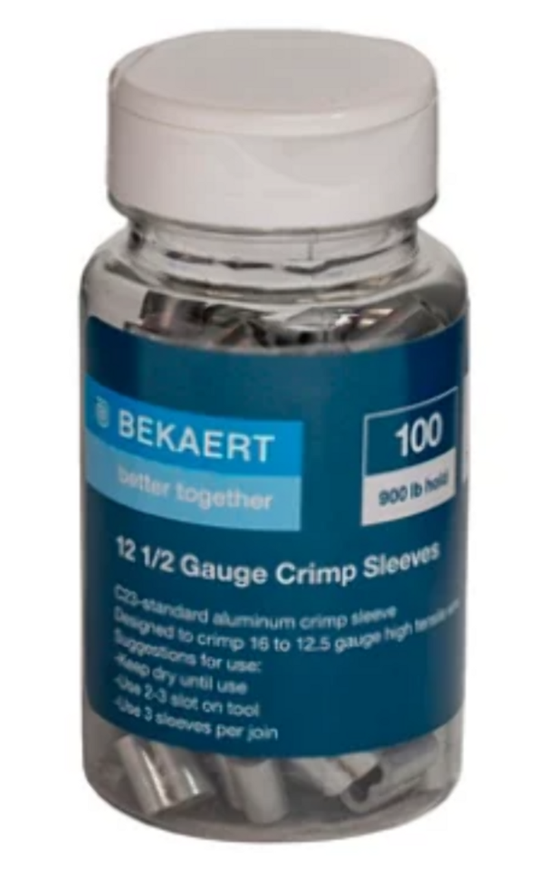 Bekaert 12.5 Gauge Crimp Sleeves 100ct