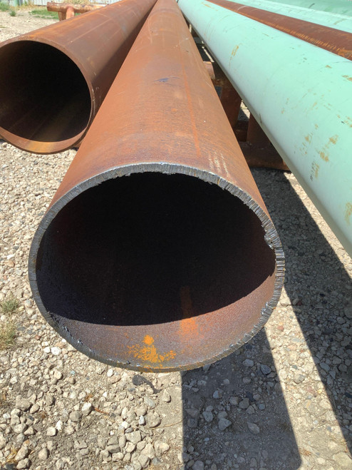 12 Inch Steel Pipe ERW .375W CS BARE CUT X52 41 Ft 081057