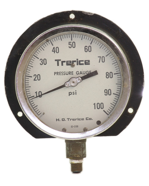 Trerice 52-2199 Pressure Gauge 0-100 PSI, 1/4 Inch NPT, 4 Inch Face