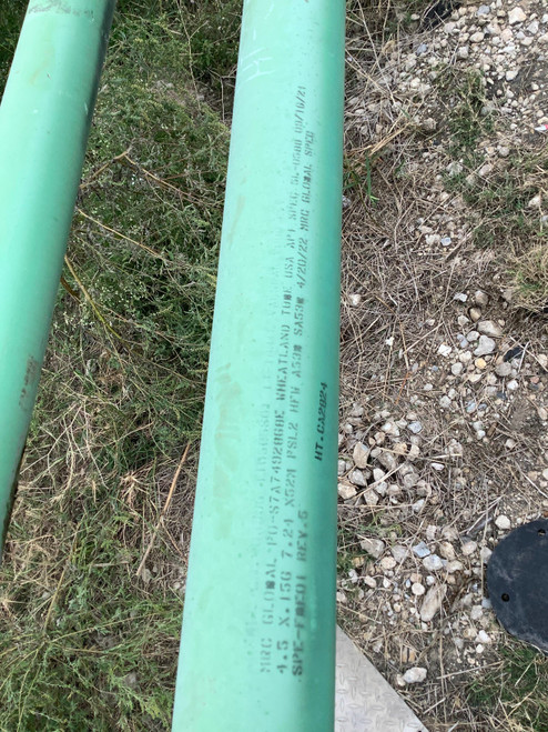 4 Inch Steel Pipe ERW X .237W CS FBE BEV X52 42 Ft 0923103