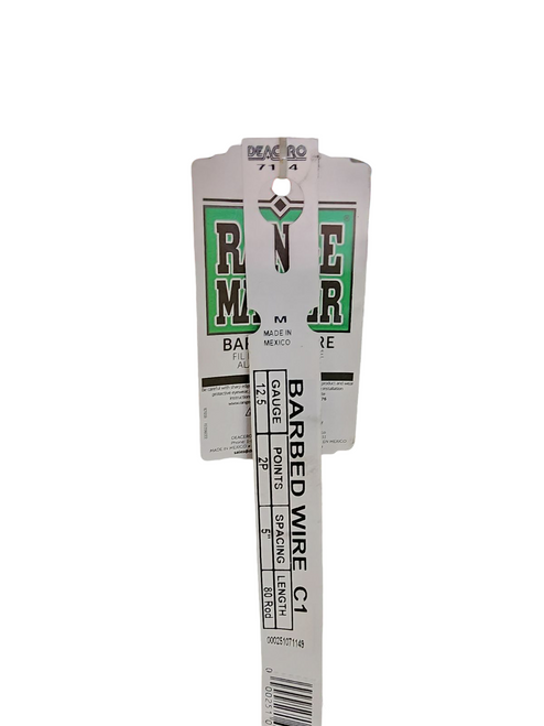2‑Point Barbed Wire – 12.5 Gauge, 5" 