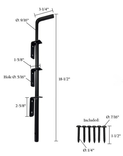 Cane Bolt / Drop Rod