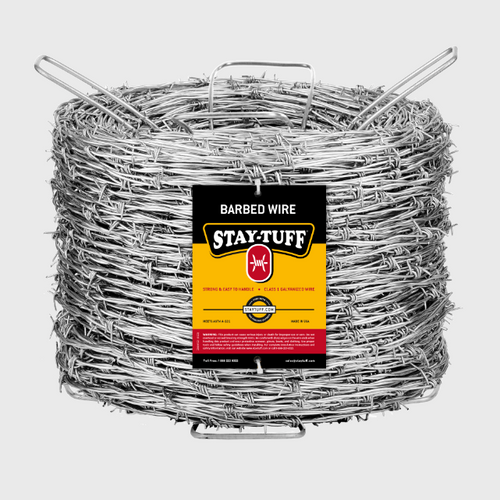 Stay-Tuff Low Carbon Barbed Wire – 2 Point, 12.5 Gauge, 5" Spacing (SPC) Stay-Tuff Low Carbon Barbed Wire – 2 Point, 12.5 Gauge, 5" Spacing (SPC)