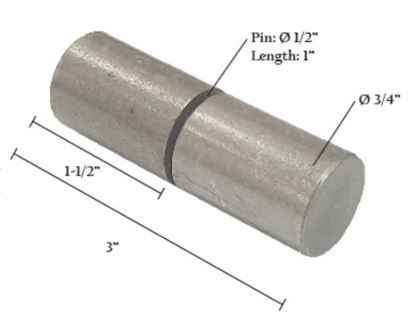 3 In Barrel Hinge - High-Strength Carbon Steel Weld-On - Perfect for Custom Toolboxes, Lockers, and Light Gates
