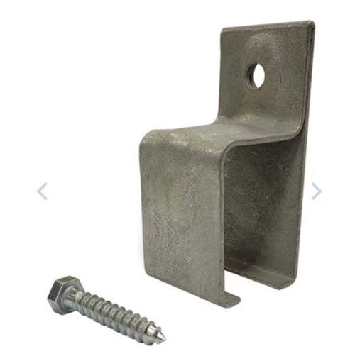 Galvanized Single Mount Door Track Bracket - Heavy Duty Weatherproof Wall Bracket for Sliding Barn Doors and Box Tracks