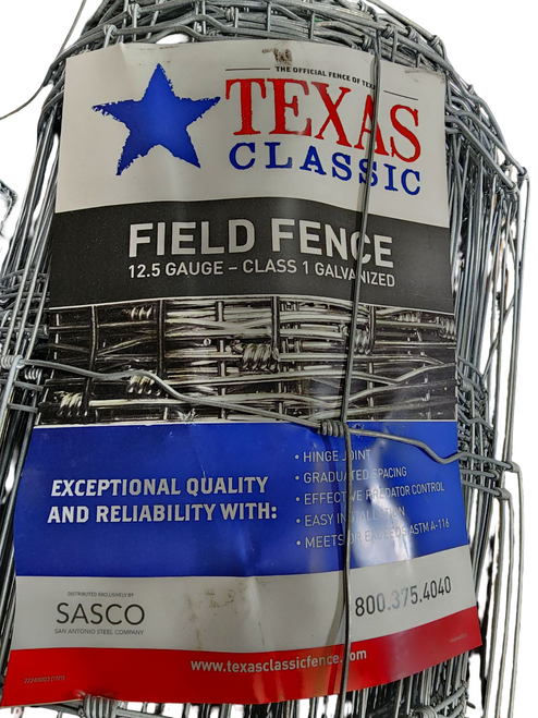  47" Height | 12.5‑Gauge, Class 1 Galvanized Woven Wire Fence
