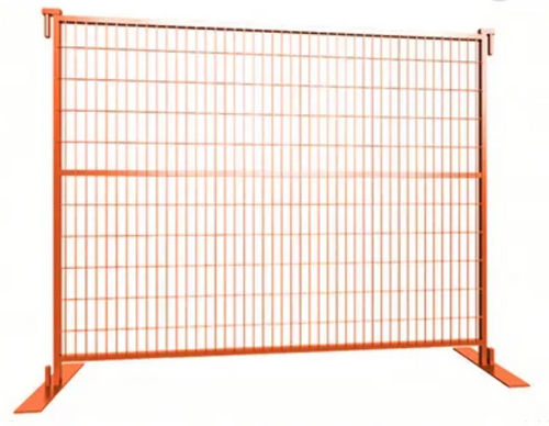 Red Portable Construction Fencing Powder Coated 8'x 6'