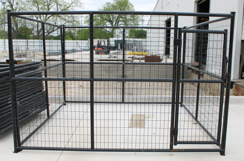 BYT DGK9 Outdoor Dog Kennel with Gate 9'x9'x6'